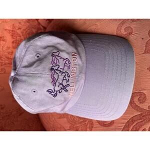 Wellington Embroidered Horses Lavender Baseball Cap